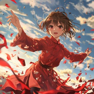 恋爱喜剧完结漫画封面：校园天台的告白场景